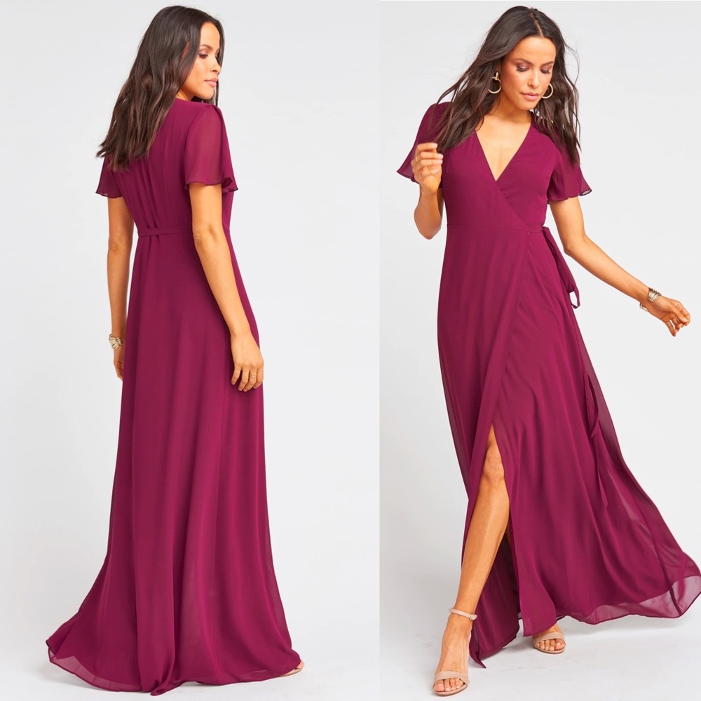 NWT Show Me Your Mumu Noelle Flutter Wrap Dress